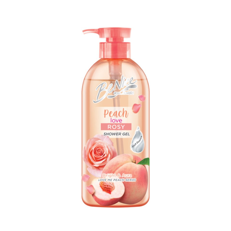Benice Love Me Peach Shower Gel Peach Love Rosy 450 ML.