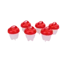 Thumbnail 2 of Dragon ซิลิโคนต้มไข่ 6 ชิ้น/แพ็ค สีแดง