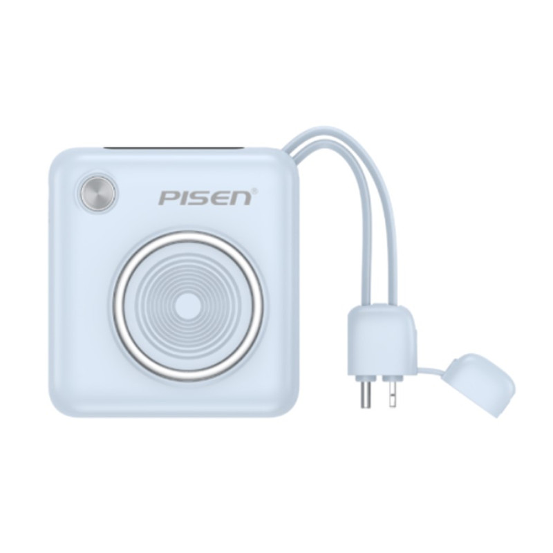 Pisen แบตสํารองมินิ ชาร์จเร็วไอโฟน 16 ความจุ 10,000mAh มีสายในตัว พกขึ้นเครื่องบินได้ Power Retro 22.5W รุ่น TP-D105