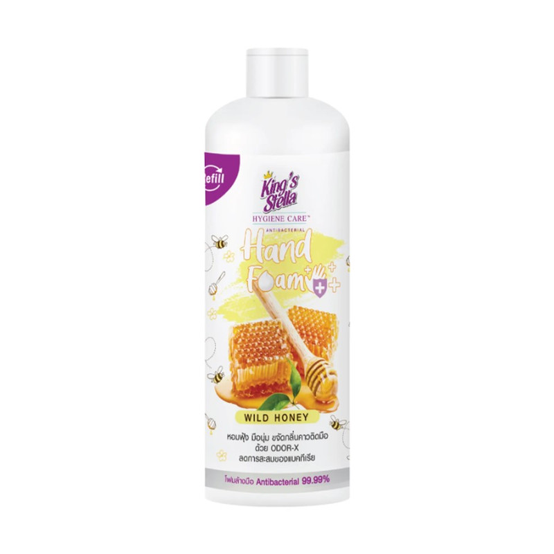 Kings Stella ไฮจีน แคร์ แอนตี้-แบคทีเรียล แฮนด์ โฟม Refill 250 ml Wild Honey