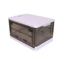 Thumbnail 1 of ซุปเปอร์ ล็อค กล่องเก็บของพับได้ เปิดฝาหน้า-หลัง รุ่น 5683 50 ล. สีเทา