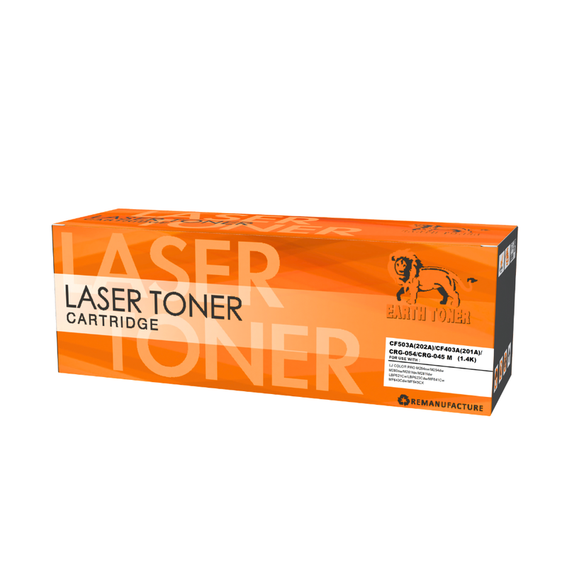 EARTH TONER หมึกพิมพ์เทียบเท่า สําหรับรุ่น HP 202A/HP 201A(CF503A/CF403A)/Canon 054/Canon 045 สีแดง