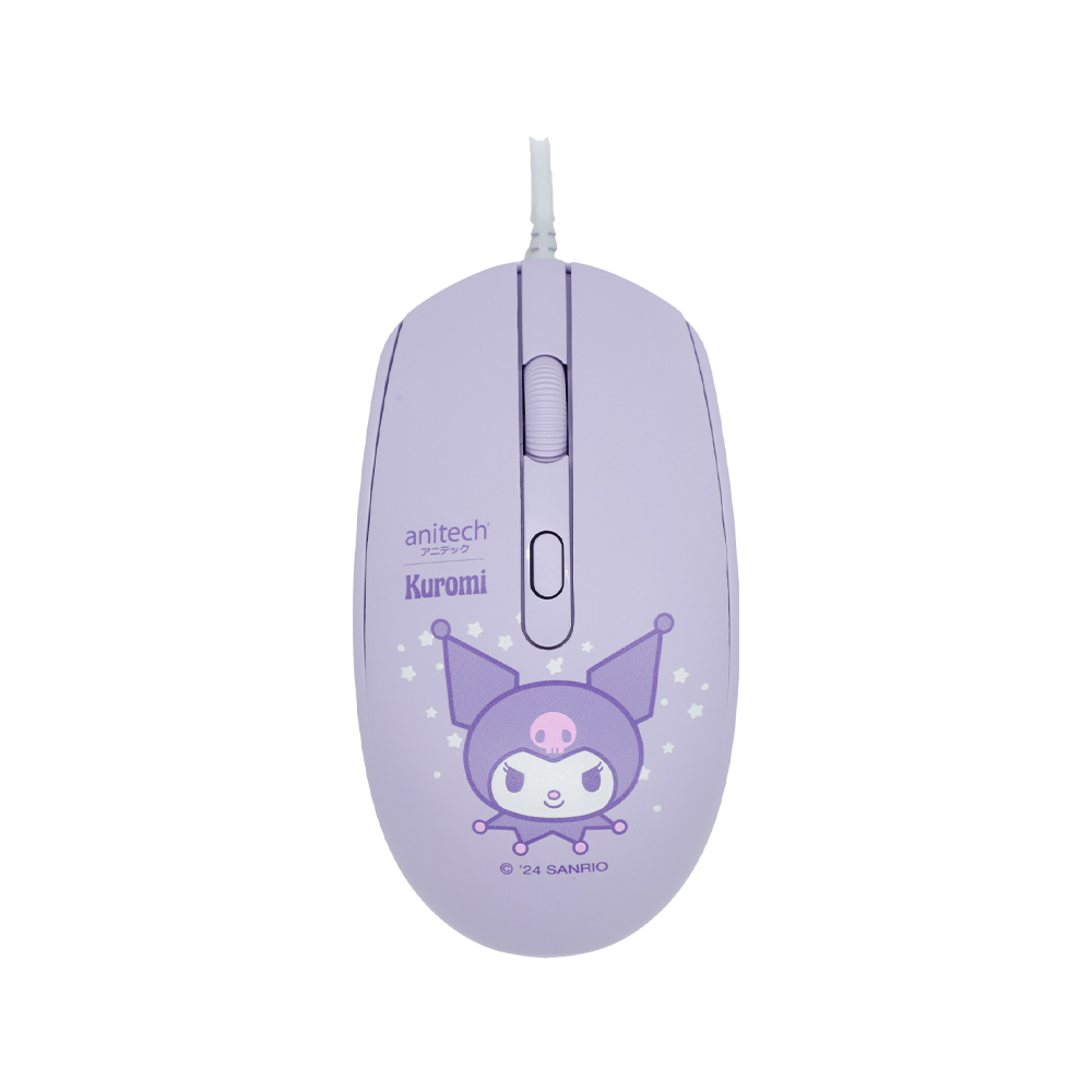 ANITECH X Sanrio Wired Mouse KU-A551-PU Purple