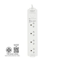 Thumbnail 3 of ANITECH TIS Plug 4 Way 1 Switch 3 m (H343) White