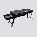 Thumbnail 1 of HomeHuk เตาปิ้งย่างบาร์บีคิว BBQ แบบใช้ถ่าน พับเก็บได้ 60 x 23 x 35 ซม. สีดำ