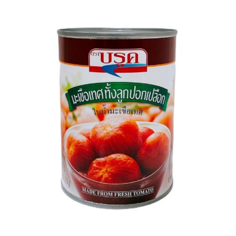บรูค มะเขือเทศลูกในน้ํามะเขือเทศ 567 กรัม Brook Whole Peeled Tomato 567 g.