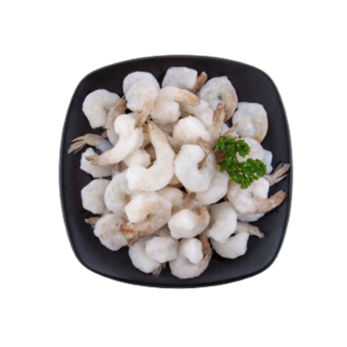 FROZEN RAW PEELED DEVEINED TAIL ON WHITE SHRIMP 31/40 LB 1KG