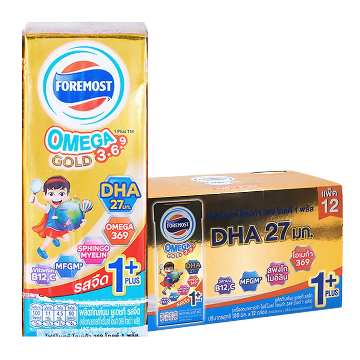 FOREMOST Omega Smart Gold Plain 180 ml x 12