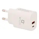 Thumbnail 2 of คิวพลัส อะแดปเตอร์ Wall Charger 1 USB-A / 1 USB-C 20W พร้อมสายชาร์จ USB-C to USB-C 1 เมตร