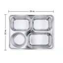 Thumbnail 3 of Empress World ถาดหลุมสแตนเลส 4 ช่อง รุ่น A ฝาปิดพลาสติก x 6