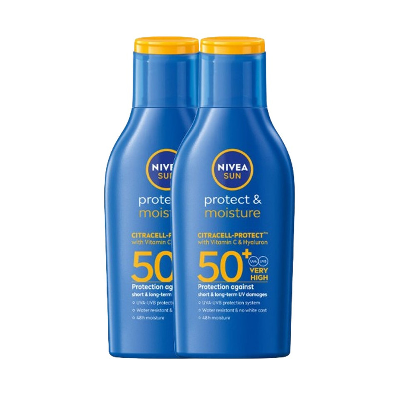 NIVEA Sun Protect & Moisture SPF50+ UVA/UVB Body Lotion 125 ml. x 2