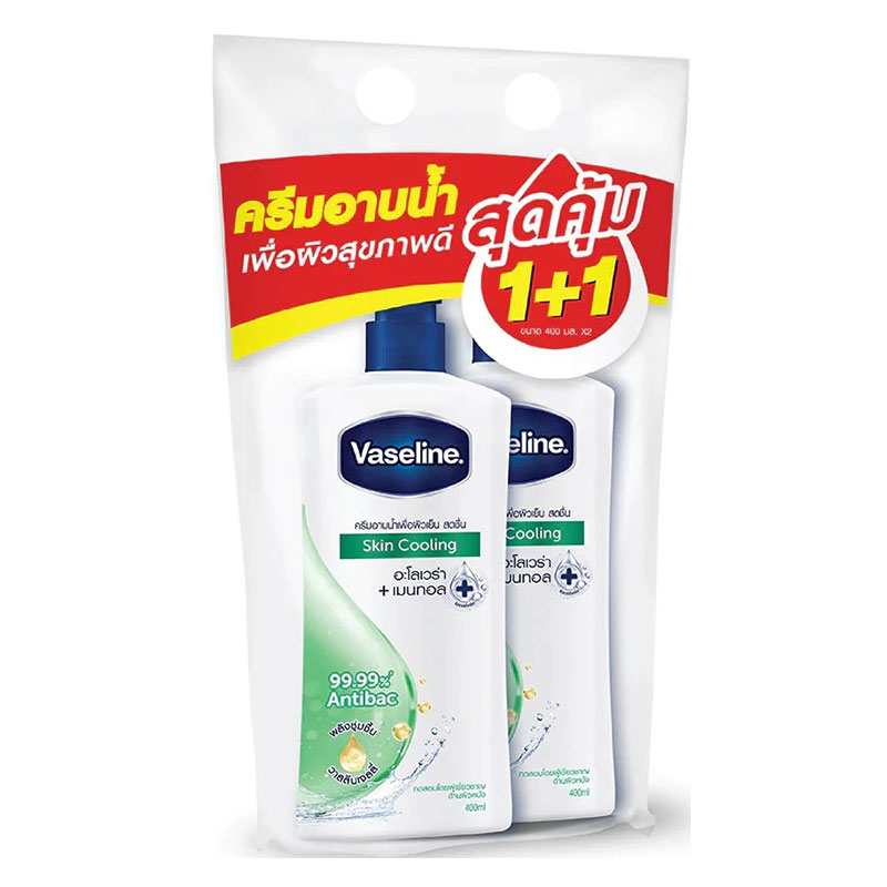 VASELINE Skin Cooling Bath 400 ml x 1+1