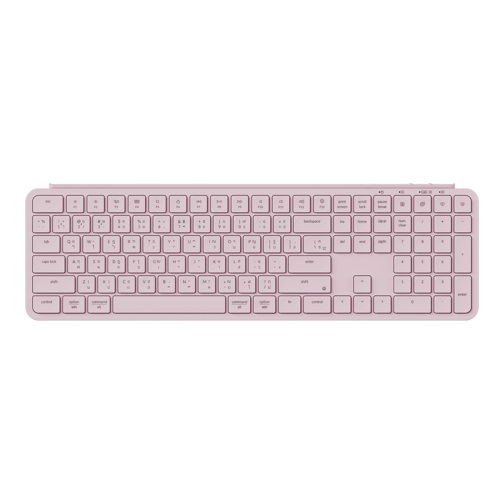 KEYCHRON WIRELESS KEYBOARD (คีย์บอร์ดไร้สาย) B6 PRO (BLOSSOM PINK) (SCISSOR SWITCH NON-BACKLIT EN/TH) (B6P-K4-TH)