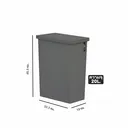 Thumbnail 2 of DKW Official ถังขยะฝาสวิง รุ่น HH-308 ขนาด 20 ลิตร สีเทาเข้มไม่สกีน