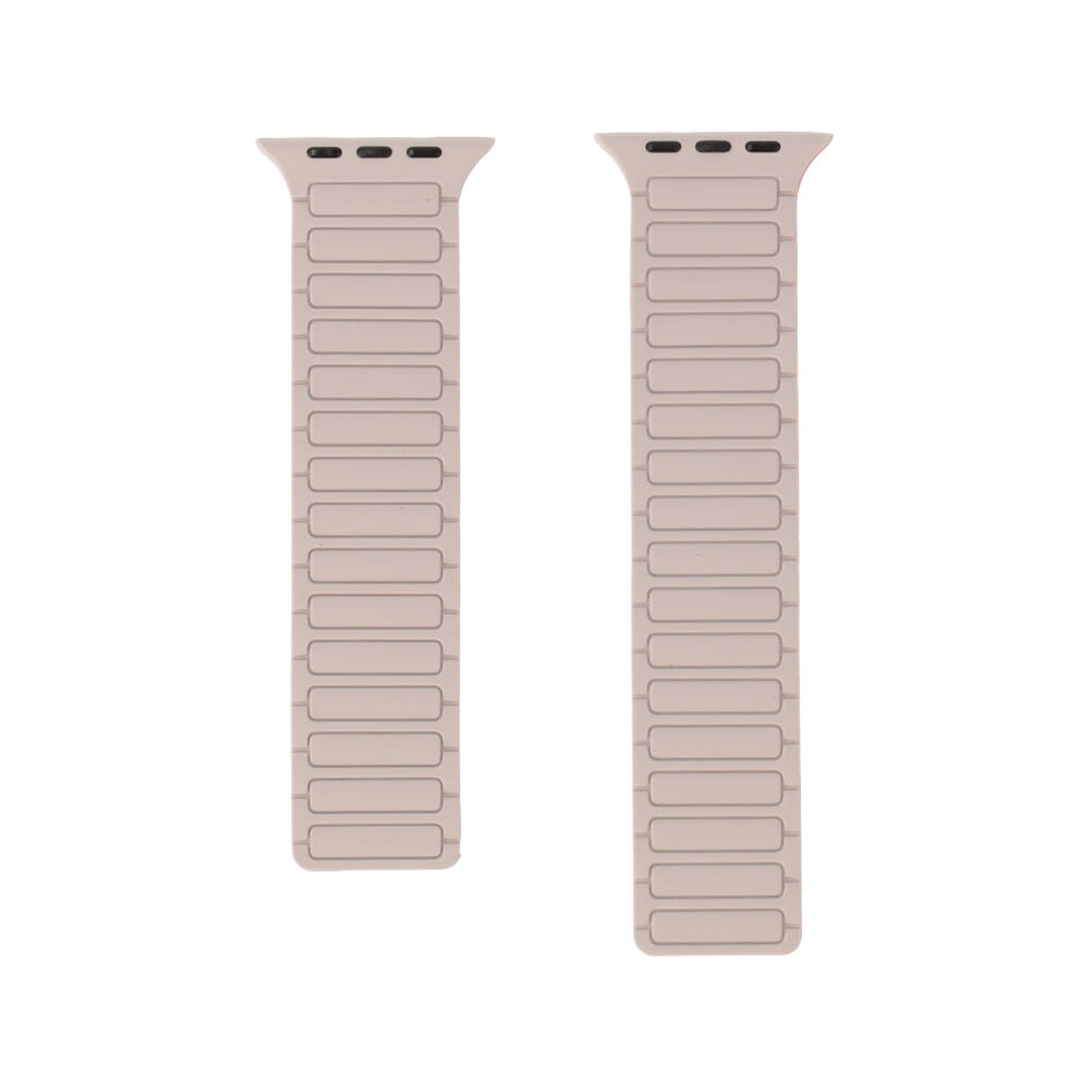 BLUE BOX Apple Watch Strap Series 6,7,8,9,10,11,SE1,SE2,Ultra 44/45/46/49mm Mag Flex Cream