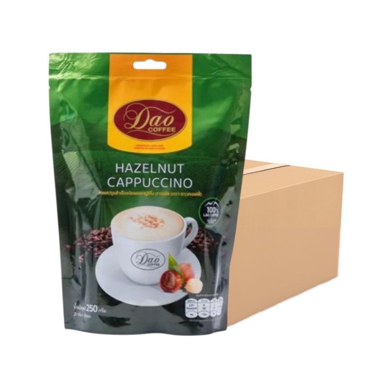 DAO COFFEE Cappuccino Whole Crate Hazelnut 20 g 10 sachets x 30