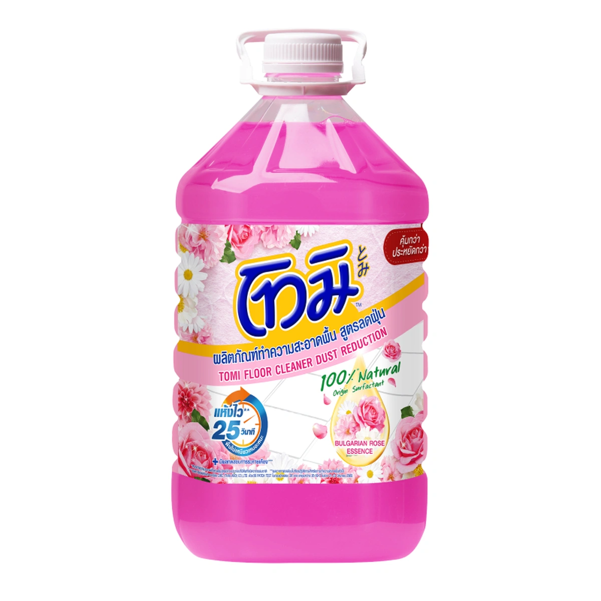 TOMI Floor Cleaner Dust Reduction Natural Pink 5 l