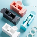 Thumbnail 2 of Matapat แท่นตัดเทป (ฟ้า) ตัวตัดเทปใส ชมพู/ฟ้า/ขาว/ดำ ตัวตัดเทปญี่ปุ่น ตัวตัดเทปPE ที่ตัดเทปเล็ก (พร้อมส่ง)