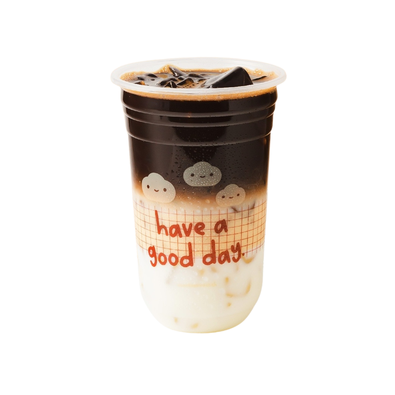 [HGD22U] Plastic Bubble Tea Cup 22 oz 95 mm Capsule Shape (50 pcs/pack)