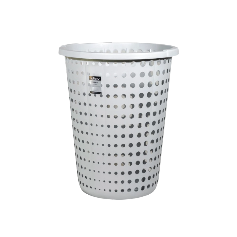 DKW Official HH-1206 ตะกร้าใส่ผ้า Bubble ทรงกลม (มีหลายสี) พลาสติก อเนกประสงค์ Laundry Basket สีเทา