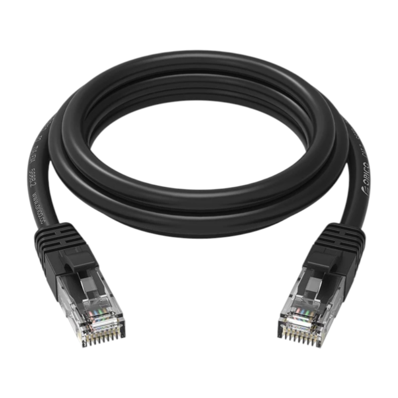 ORICO PUG-C6 สายแลน สายสําเร็จรุป ความเร็วสูง กิกะบิต 10/100/1000 Cat 6 โอริโก้ CAT6 Gigabit Ethernet Cable สีดํา / BK 20 M