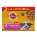 Thumbnail 3 of เพดดิกรี เพาช์ อาหารสูตรลูกสุนัข รสไก่ในน้ำเกรวี่ 130 กรัม x 12 ซอง