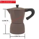 Thumbnail 2 of ที่ต้มกาแฟ กาต้มกาแฟ หม้อต้มกาแฟสด เอสเพรสโซ่ ขนาด 3 ถ้วย  By Scanproducts Moka Pot 3cup สีน้ำตาล