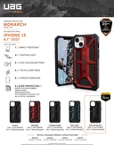 Thumbnail 3 of UAG เคส รุ่น Monarch Series สำหรับ iPhone 13 สี Carbon Fiber
