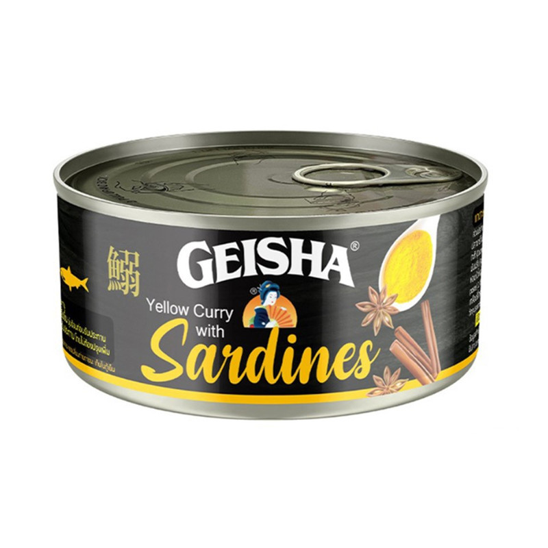 Geisha Yellow Curry With Sardines 120 ก. 1 กระป๋อง