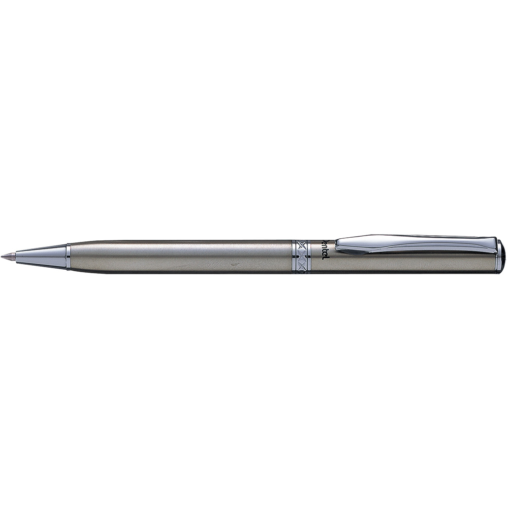 PENTEL Ball point pen Twist type B810 Silver barrel Blue ink