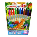 Thumbnail 2 of ตราม้า สีเมจิก ด้ามใหญ่ 12 สี รุ่น H110