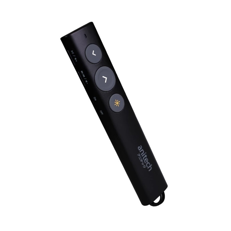 Anitech เลเซอร์พ้อยเตอร์ ไวเลส แสงสีเขียว รุ่น A92 ใช้ได้กับสมาร์ททีวี/จอดิจิตอลต่างๆ ระยะการแสงไกล 100-200 เมตร