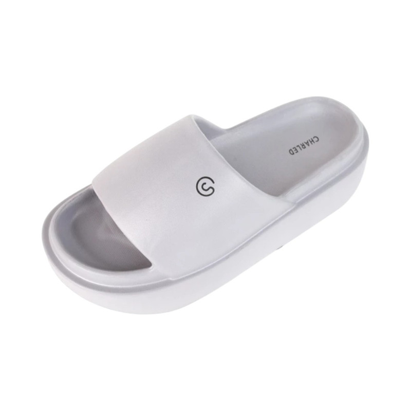 Charled รองเท้าแตะแบบสวมสําหรับผู้หญิง รุ่น RS6835 สีเทา,39-40