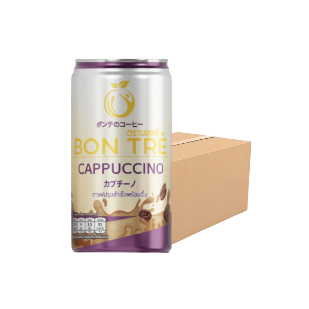 [ยกลัง] Bon Tre บองเต้กาแฟพร้อมดื่ม undefined (180 ml X 30 กระป๋อง) คาปูชิโน่ (779325648263402)