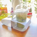 Thumbnail 1 of Matapat ถาดวางแก้ว+ถุงกระดาษคราฟท์ #2 (กระดาษ2หลุม) ถาดรังไข่ 2 หลุม ถาดใส่แก้ว2หลุม ถาดใส่แก้ว take away (50ชิ้น/แพ็ค)