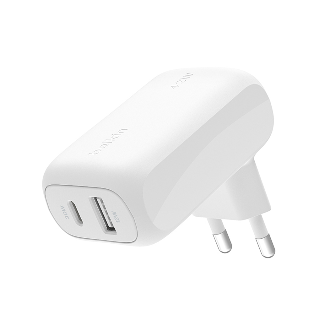 Belkin Wall Charger 42W 1 USB-A / 1 USB-C White