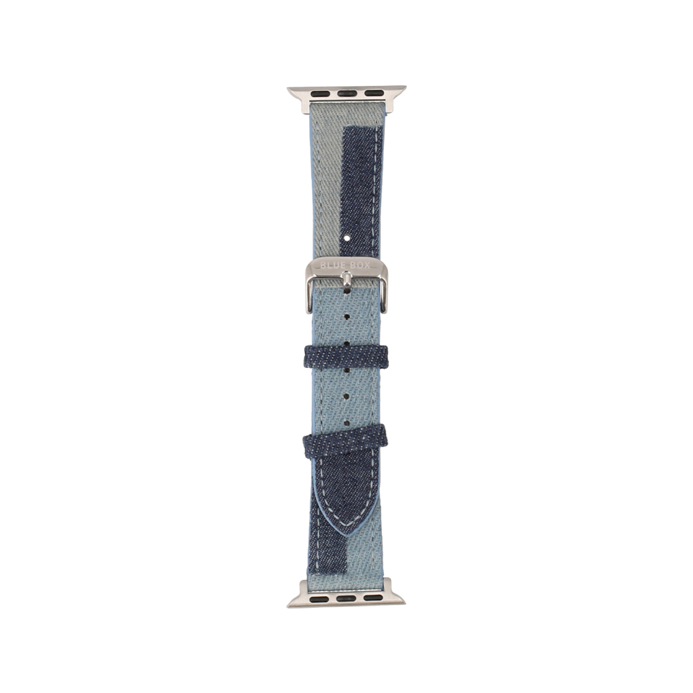 BLUE BOX สาย Apple Watch Series 6,7,8,9,10,SE1,SE2 40/41mm Jean Texture Blue