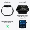 Thumbnail 3 of Apple Watch Series 10 GPS 42mm Rose Gold Aluminium Case with Light Blush Sport Band - M/L