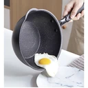 Thumbnail 5 of PINJU กระทะหินอ่อนก้นลึก สีดำ non-stick (เฉพาะกระทะ 24 cm.) กระทะเคลือบ กระทะก้นลึก กระทะเคลือบหินอ่อน กระทะหินอ่อน