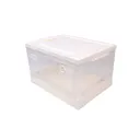 Thumbnail 1 of SUPER LOCK Storage Box Collapsible with Front-Back Opening Lid Model 5682 26 l Clear