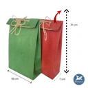 Thumbnail 3 of ถุงของขวัญกระดาษคราฟท์หนาอย่างดี ถุงขนม (Craft Paper Gift Bags) เขียว (Green),18x31x7 cm แพค 10 ใบ