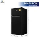 Thumbnail 4 of เวิล์ดเทค ตู้เย็น 2 ประตู 4 คิว 112 ล. รุ่น WT-MRF112 สีดำ