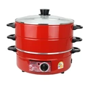 Thumbnail 1 of อิมาร์เฟล็กซ์ กระทะไฟฟ้าอลูมิเนียม ฝาแก้ว ซึ้ง 2 ชั้น ขนาด รุ่น MP-18 3 ลิตร