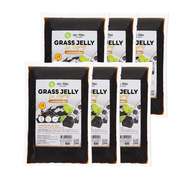 TEA Grass Jelly Dessert Ready-to-Eat (500 g) x 6 Packs