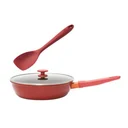 Thumbnail 1 of สวิลลิง กระทะอะลูมิเนียมเคลือบ 24 ซม. สีแดง