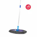 Thumbnail 1 of ไม้ม็อบดันฝุ่น ขนาด 12 นิ้ว สีเทา แพ็ค 6