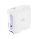 Thumbnail 1 of QPLUS Power Bank 15000 mAh 2xUSB-C LED Display with 2-in-1 Cable W1501C White