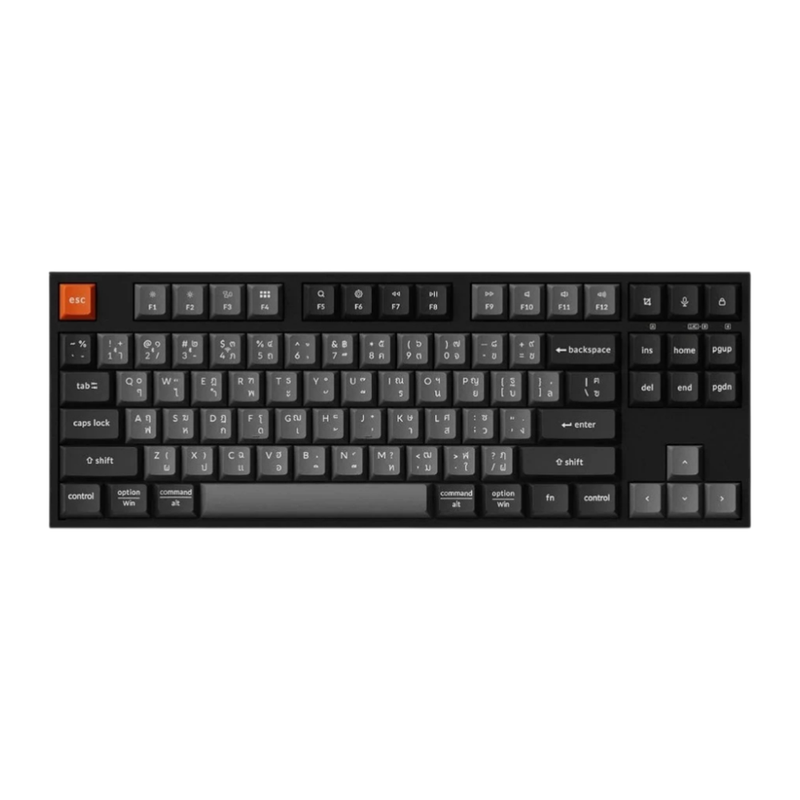 WIRELESS KEYBOARD (คีย์บอร์ดไร้สาย) KEYCHRON B33 - SCISSOR SWITCH NON-BACKLIT EN/TH CLASSIC BLACK B33-K15-TH