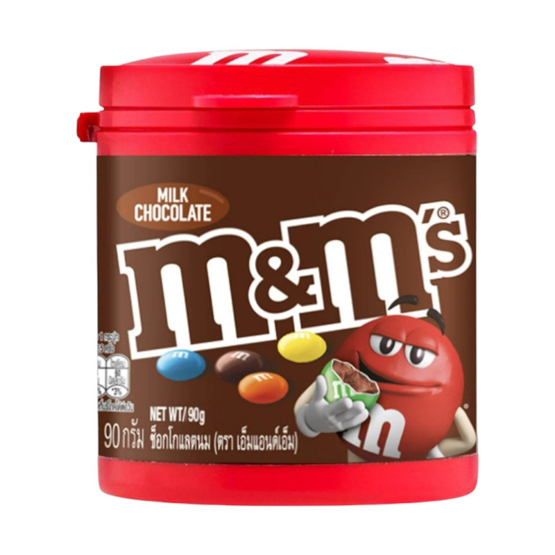 M&M's Milk เอ็มแอนด์เอ็ม ช็อกโกแลตนม กระป๋องใหญ่ 90 กรัม