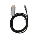 Thumbnail 2 of TECHPRO USB-C to HDMI Cable Converter 4K 1.8 m Silver Grey